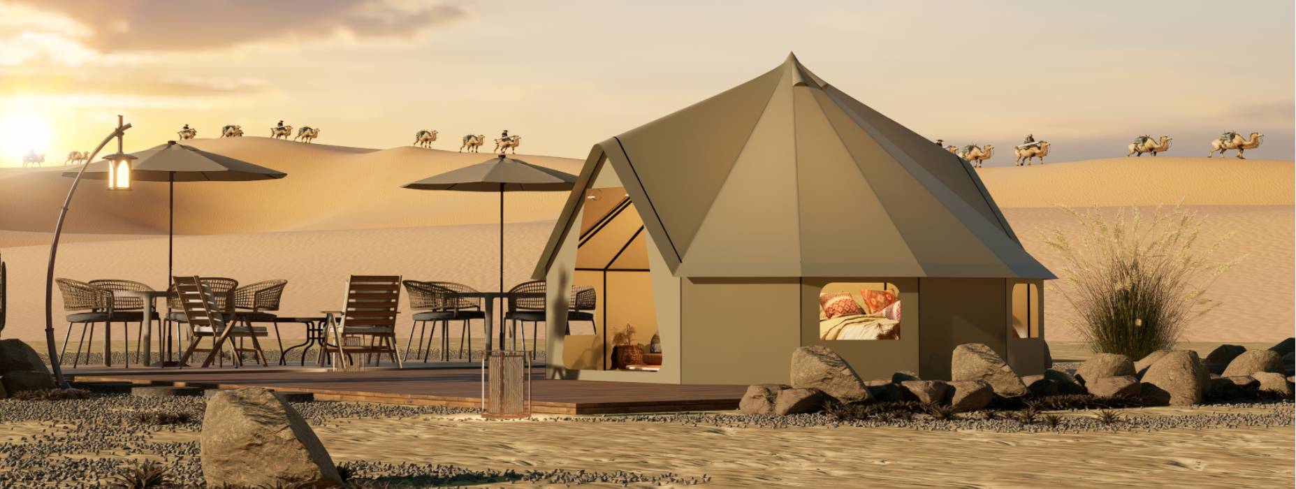 禄劝露营酒店帐篷产品